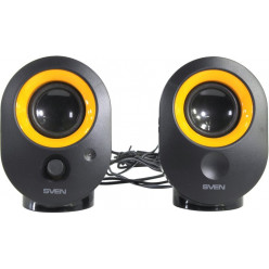Акустика SVEN 316 Black (USB), 2.0 / 2x2 Вт RMS, питание от USB, 1.7"